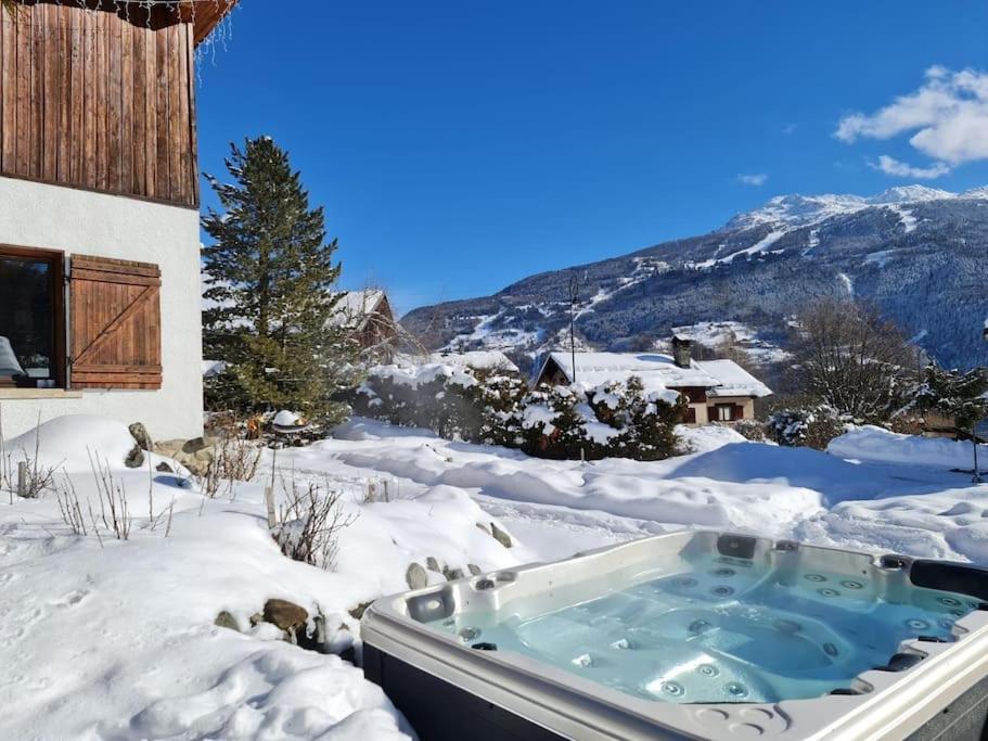 Entire Chalet Salamo 11 Plus 1 Les Arcs Paradiski Jacuzzi Villa Bourg-Saint-Maurice Exterior photo