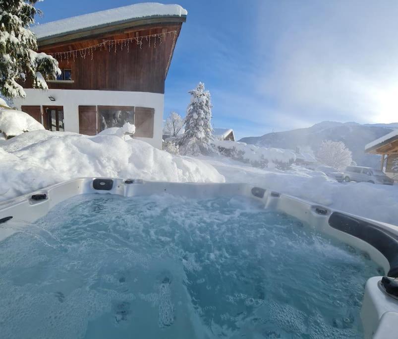 Entire Chalet Salamo 11 Plus 1 Les Arcs Paradiski Jacuzzi Villa Bourg-Saint-Maurice Exterior photo